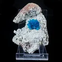 Cavansite on Heulandite (Rare Find) Natural Mineral Specimen - image 4