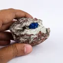 Cavansite on Heulandite (Rare Find) Natural Mineral Specimen - image 5