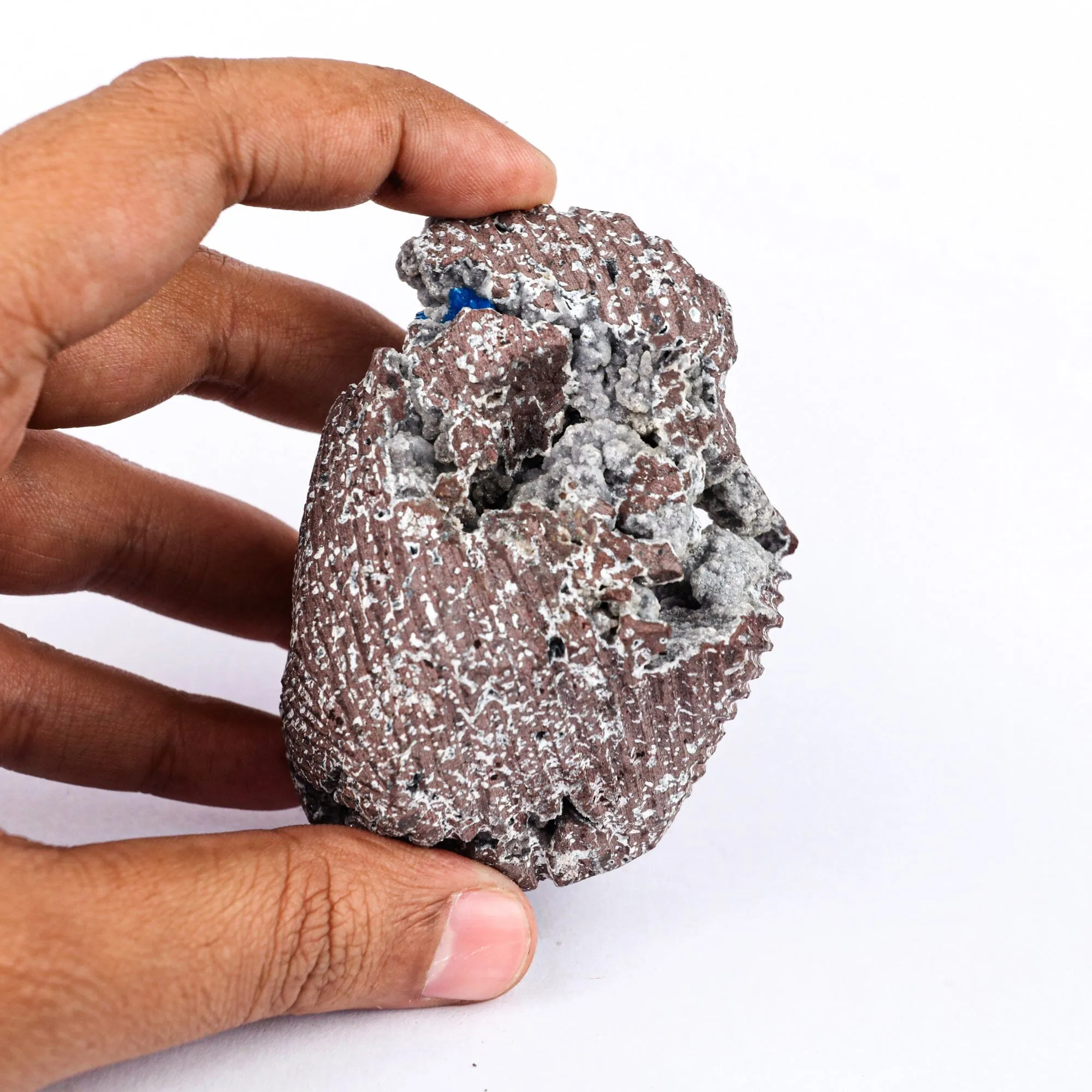 Cavansite on Heulandite (Rare Find) Natural Mineral Specimen - image 5