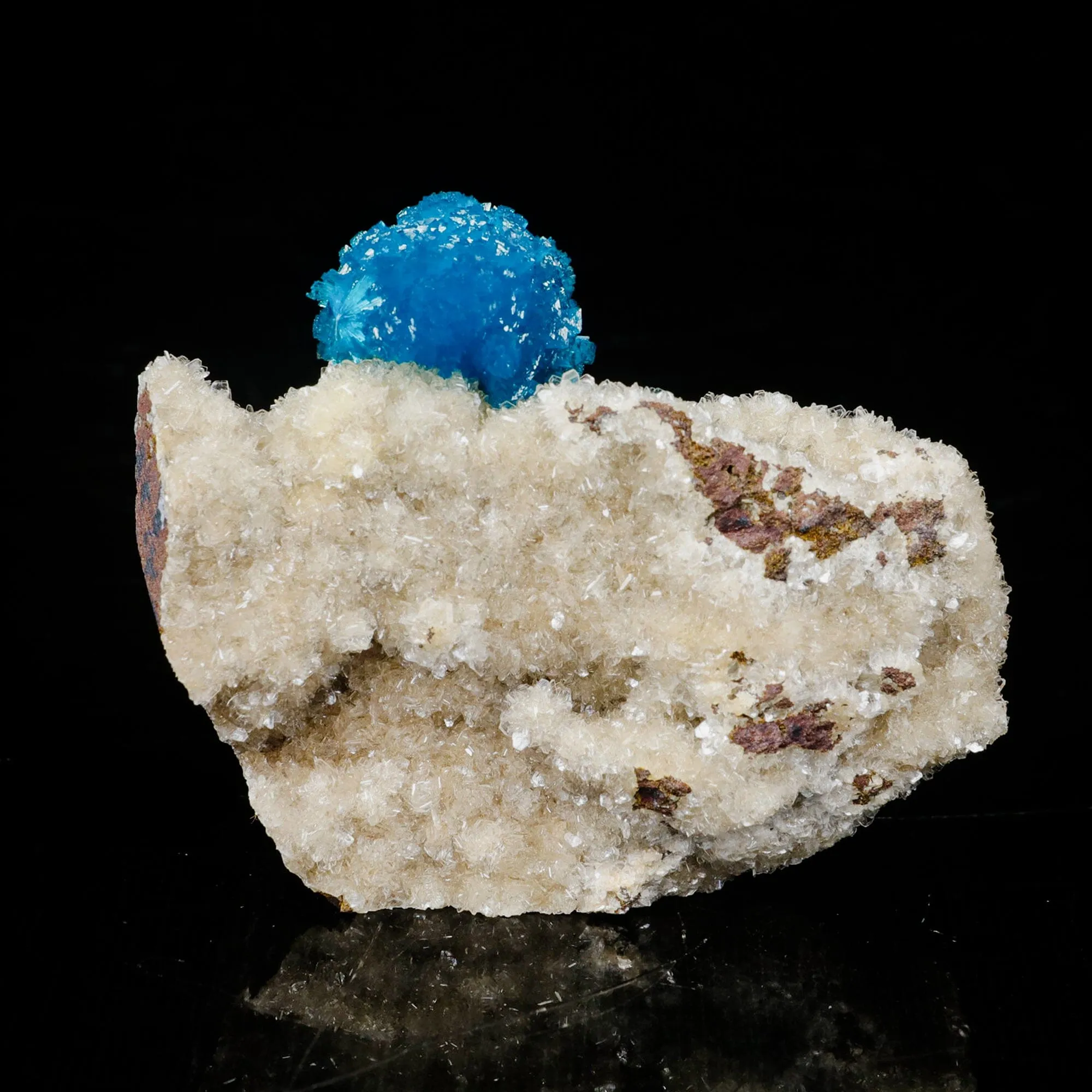 Cavansite on Heulandite (Rare Find) Natural Mineral Specimen - image 5
