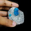 Cavansite on Heulandite (Rare Find) Natural Mineral Specimen - image 4