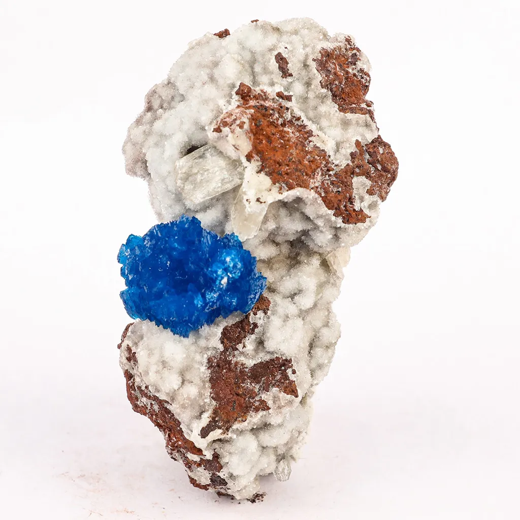 Cavansite on Heulandite (Rare Find) Natural Mineral Specimen - image 2