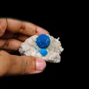 Cavansite on Heulandite (Rare Find) Natural Mineral Specimen - image 6