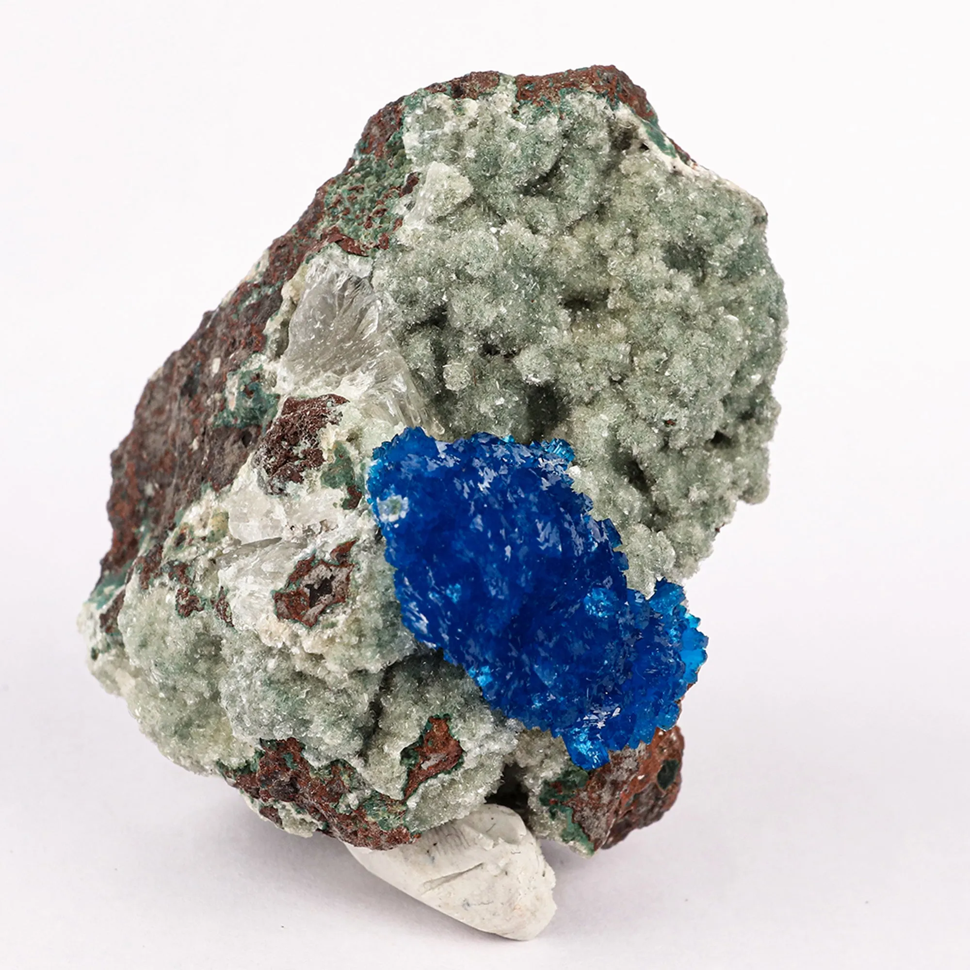 Cavansite on Heulandite (Rare Find) Natural Mineral Specimen - image 3