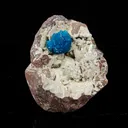 Cavansite on Heulandite (Rare Find) Natural Mineral Specimen - image 3