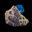 Cavansite on Heulandite (Rare Find) Natural Mineral Specimen - image 5