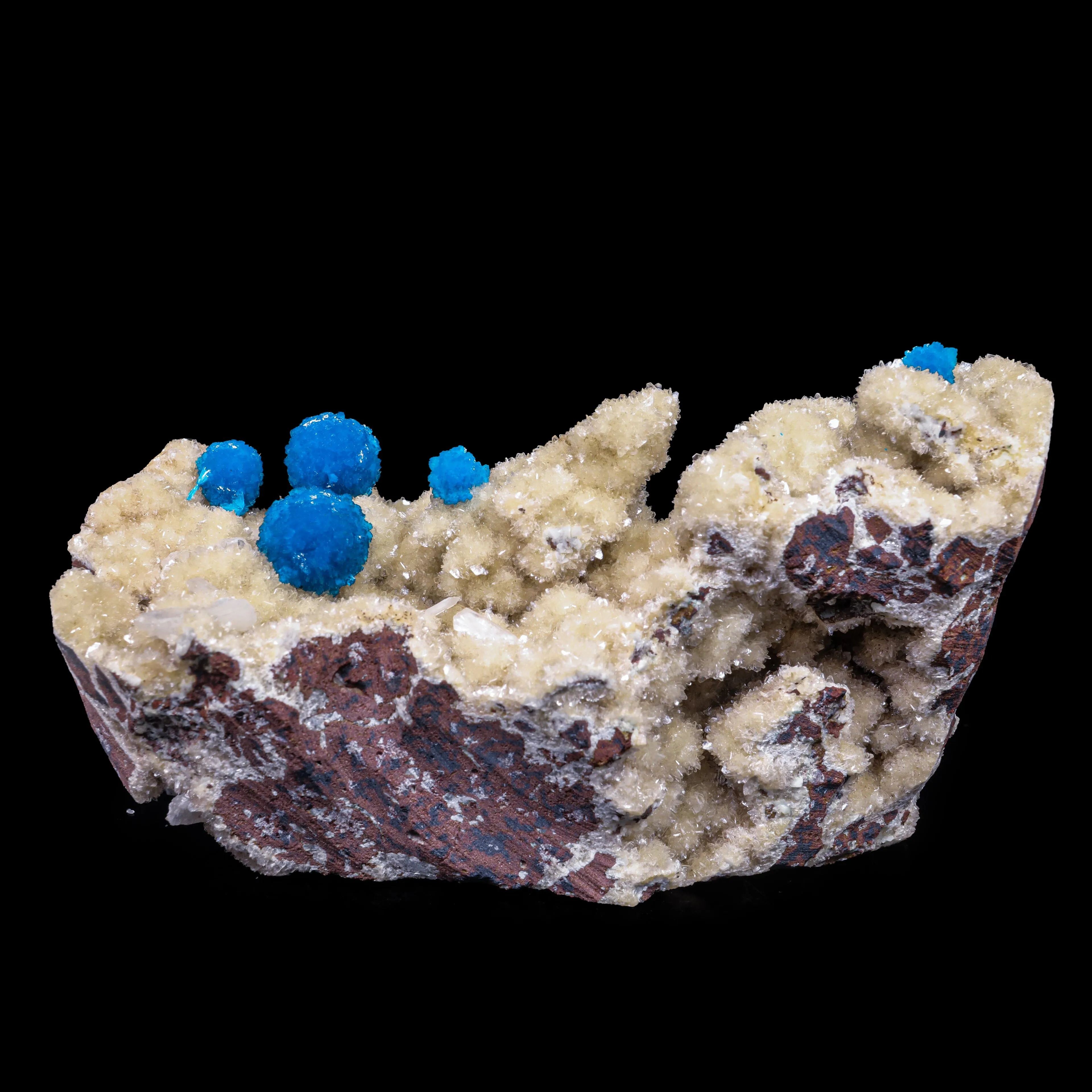 Cavansite on Heulandite (Rare Find) Natural Mineral Specimen - image 5