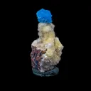 Cavansite on Heulandite (Rare Find) Natural Mineral Specimen - image 2