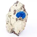 Cavansite on Heulandite (Rare Find) Natural Mineral Specimen - image 2