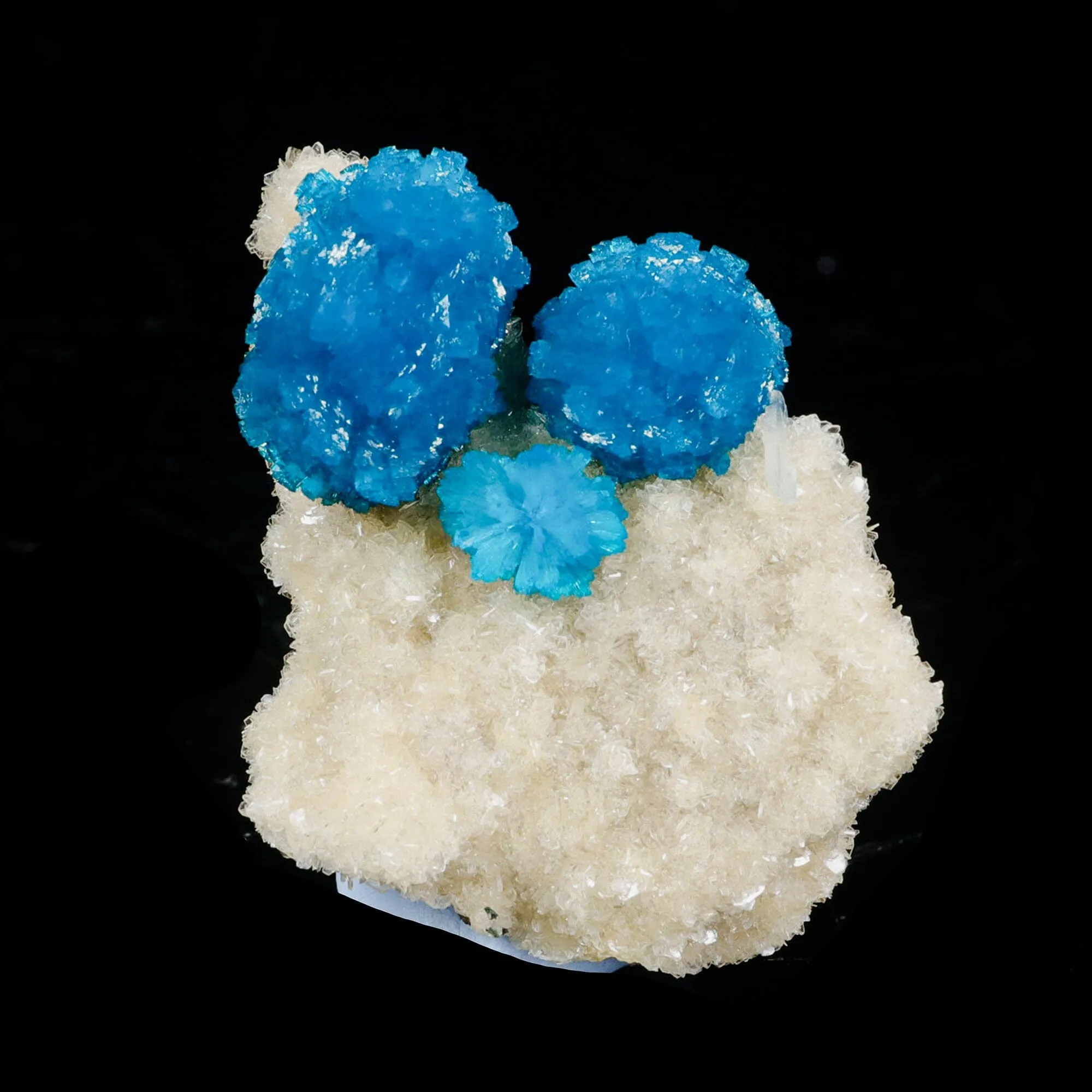 Cavansite on Heulandite (Rare Find) Natural Mineral Specimen - image 1