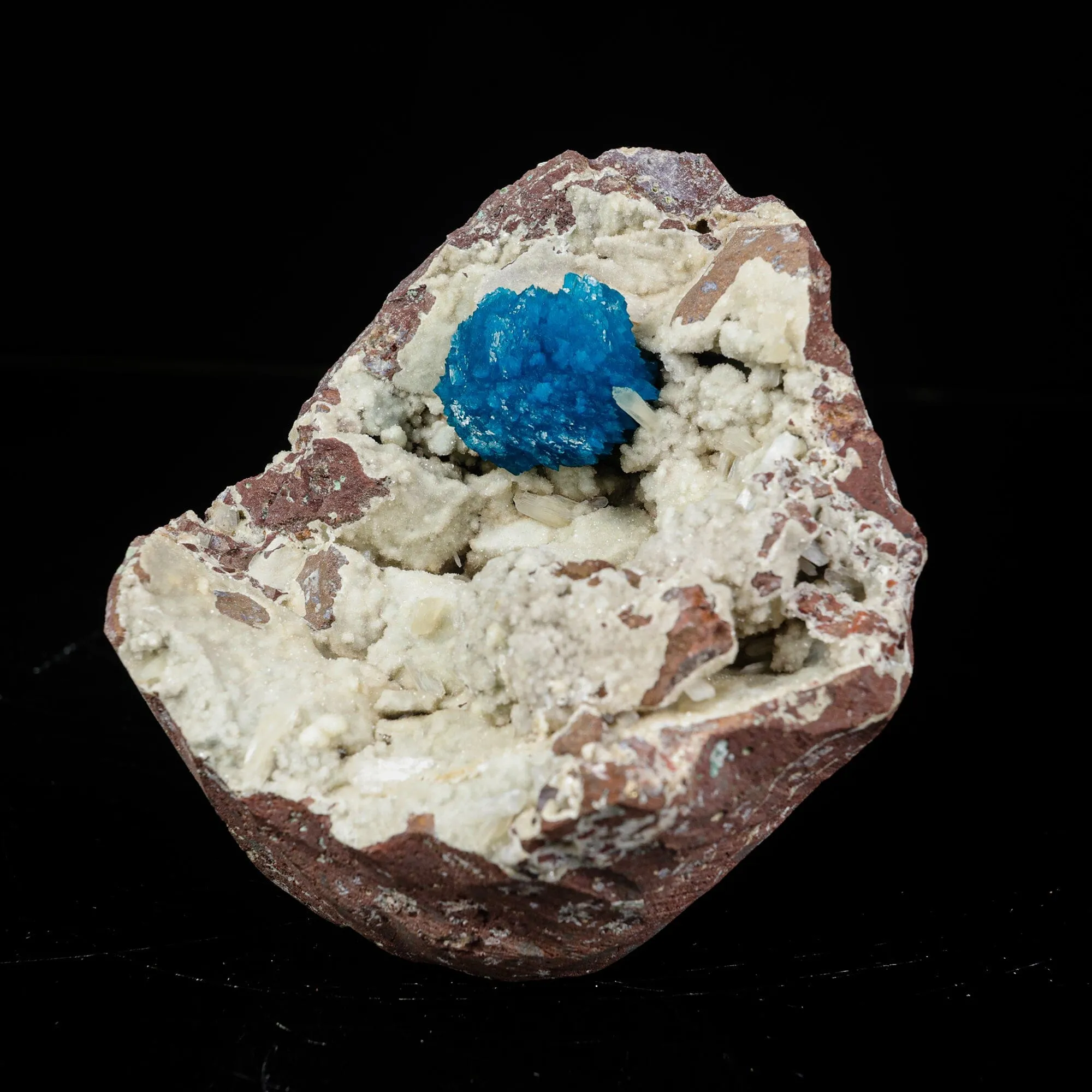 Cavansite on Heulandite (Rare Find) Natural Mineral Specimen - image 2
