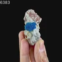 Cavansite on Heulandite (Rare Find) Natural Mineral Specimen - image 6