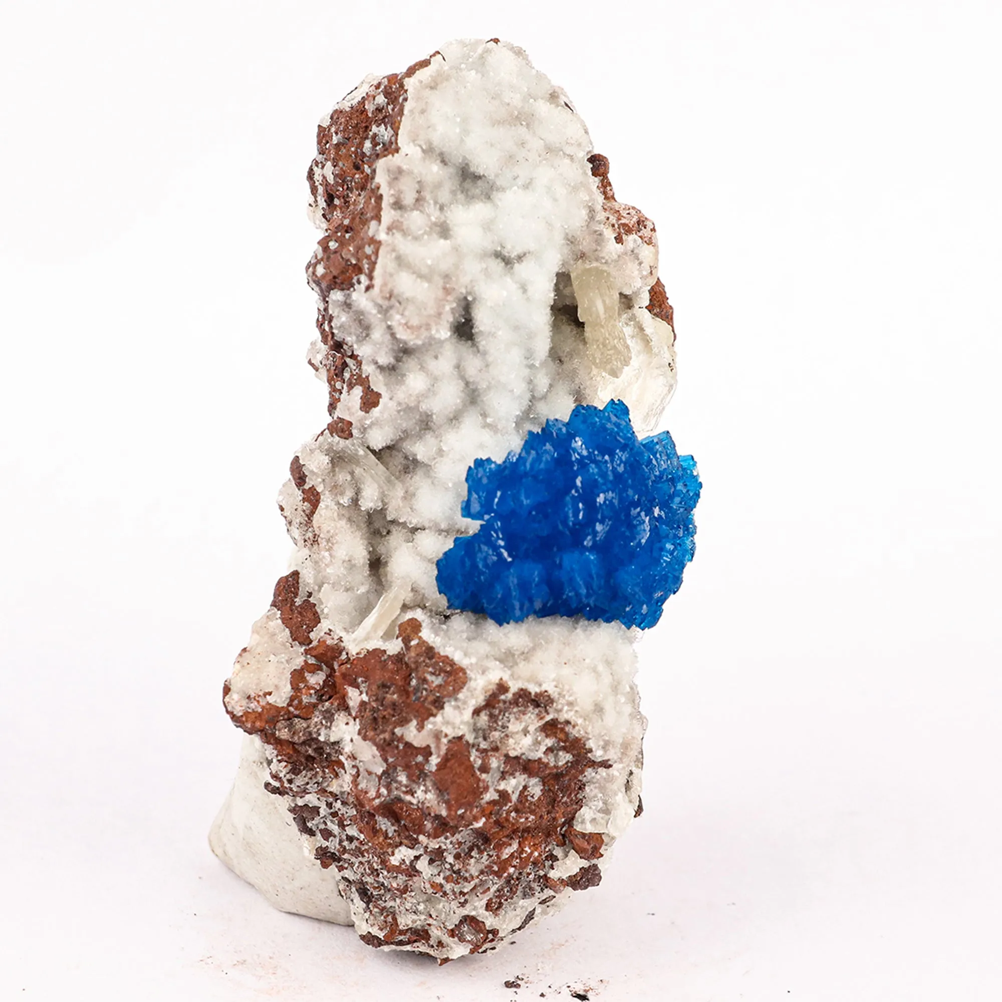Cavansite on Heulandite (Rare Find) Natural Mineral Specimen - image 3