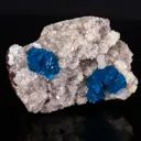 Cavansite on Heulandite (Rare Find) Natural Mineral Specimen - image 2