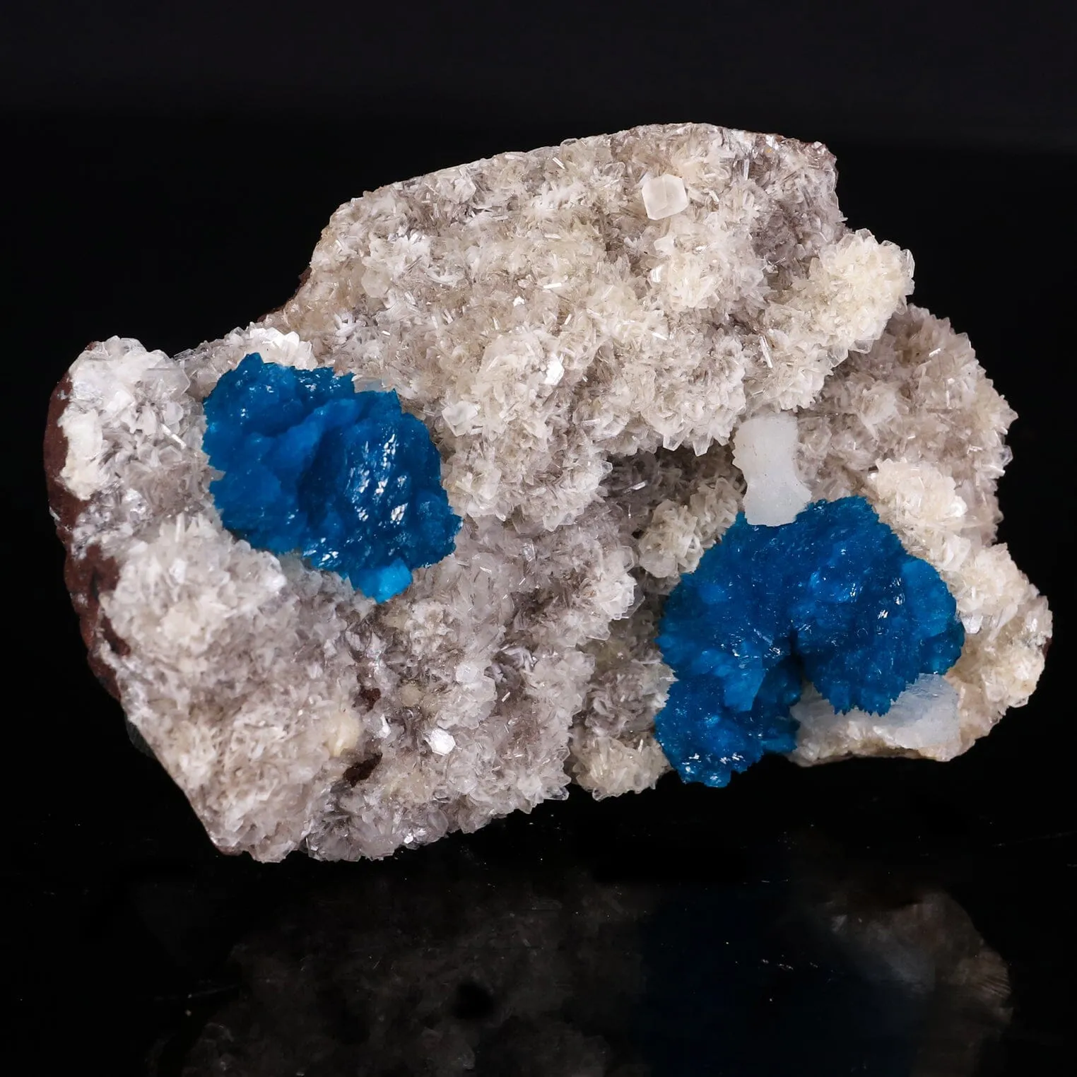Cavansite on Heulandite (Rare Find) Natural Mineral Specimen - image 2