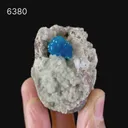 Cavansite on Heulandite (Rare Find) Natural Mineral Specimen - image 6