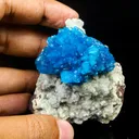 Cavansite on Heulandite (Rare Find) Natural Mineral Specimen - image 4