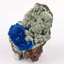 Cavansite on Heulandite (Rare Find) Natural Mineral Specimen - image 2
