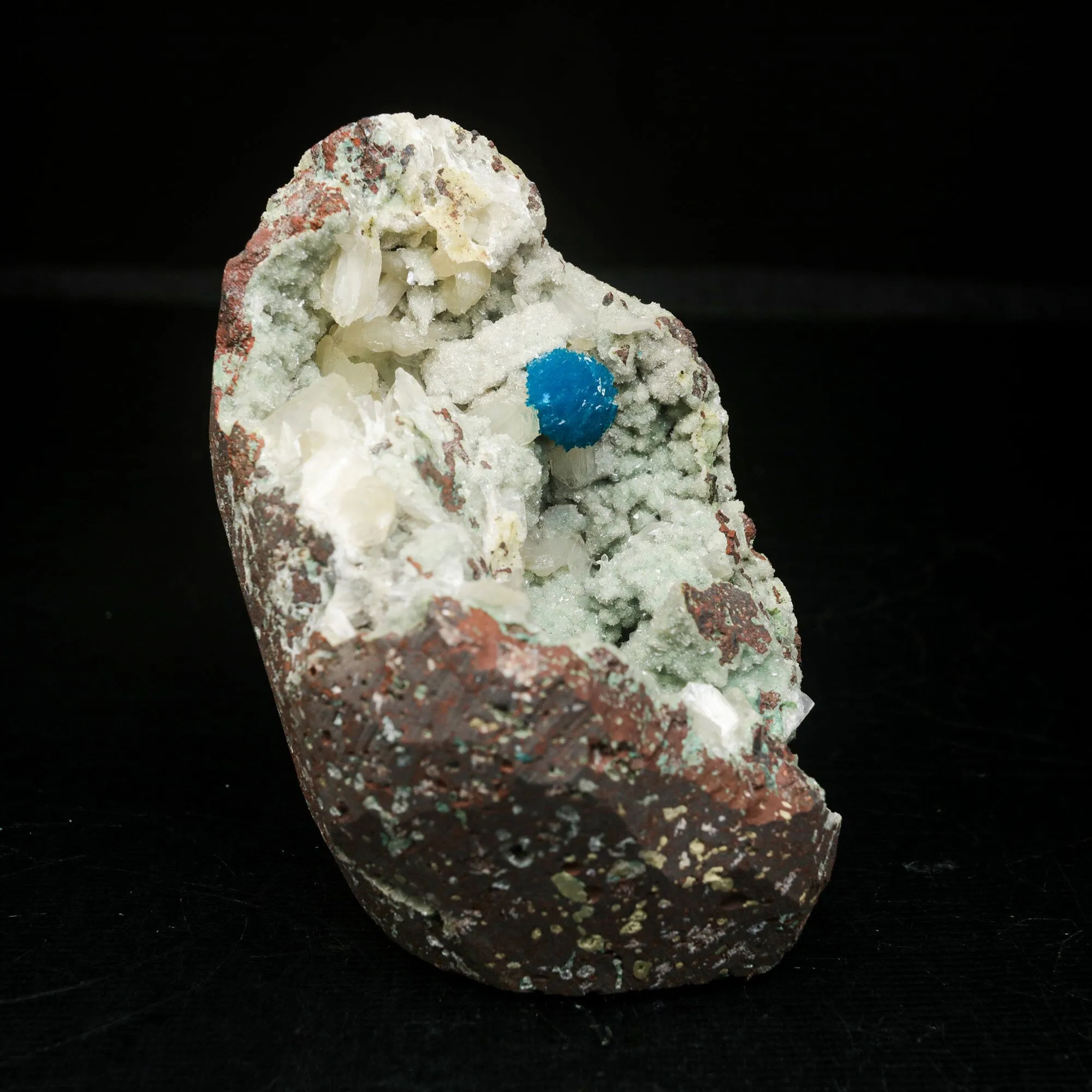 Cavansite on Heulandite (Rare Find) Natural Mineral Specimen - image 3