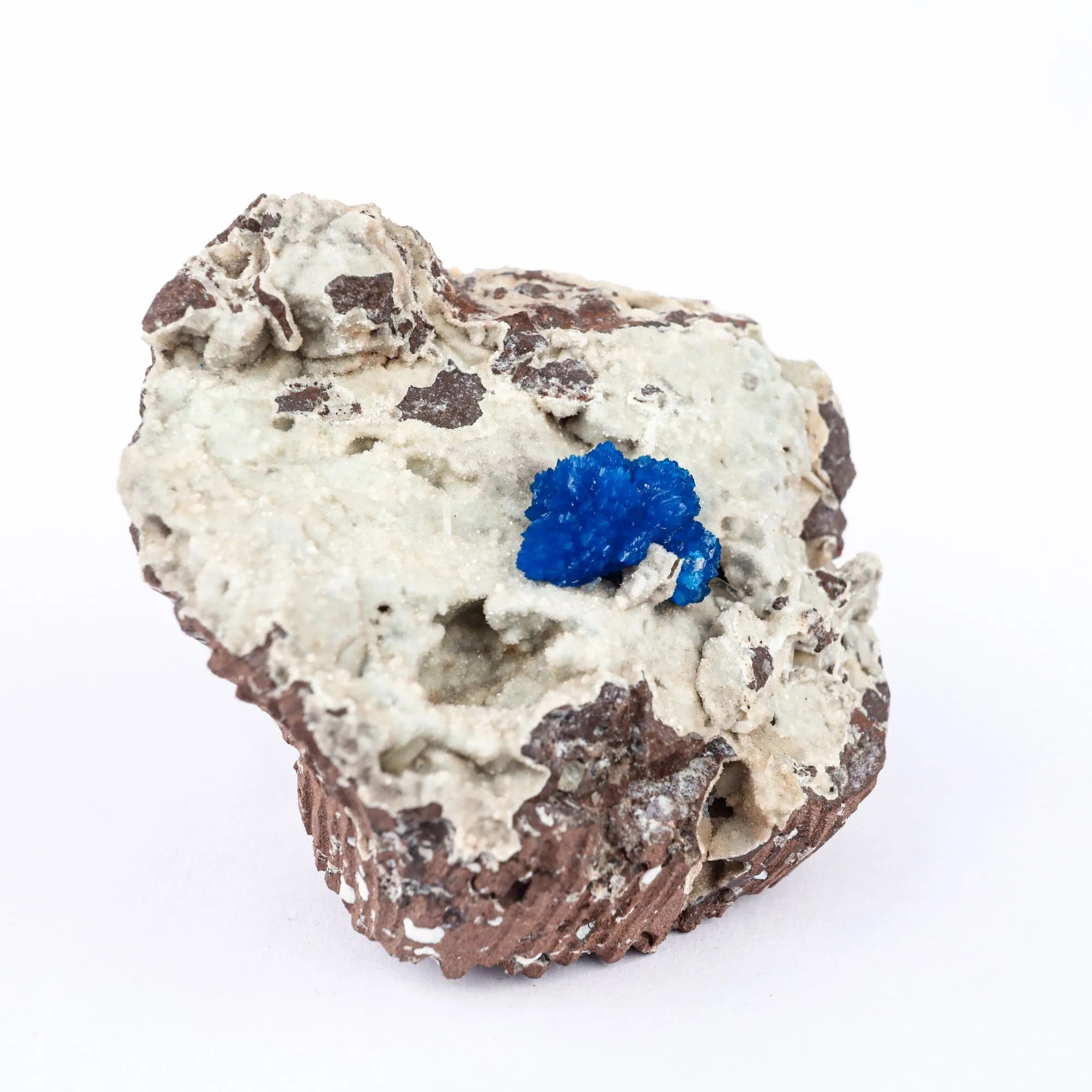 Cavansite on Heulandite (Rare Find) Natural Mineral Specimen - image 3