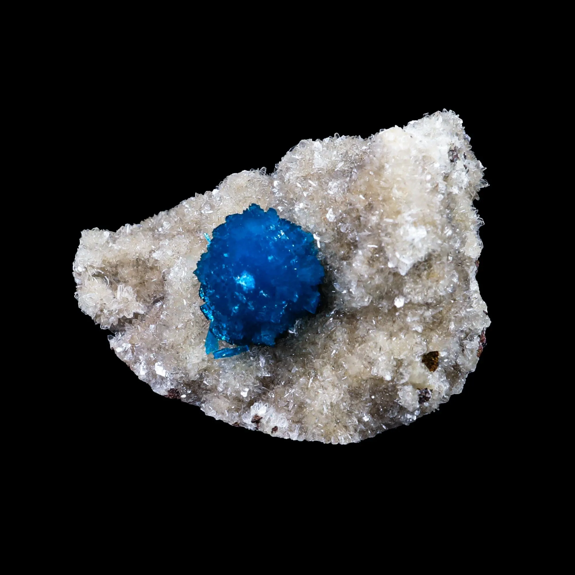 Cavansite on Heulandite (Rare Find) Natural Mineral Specimen - image 3