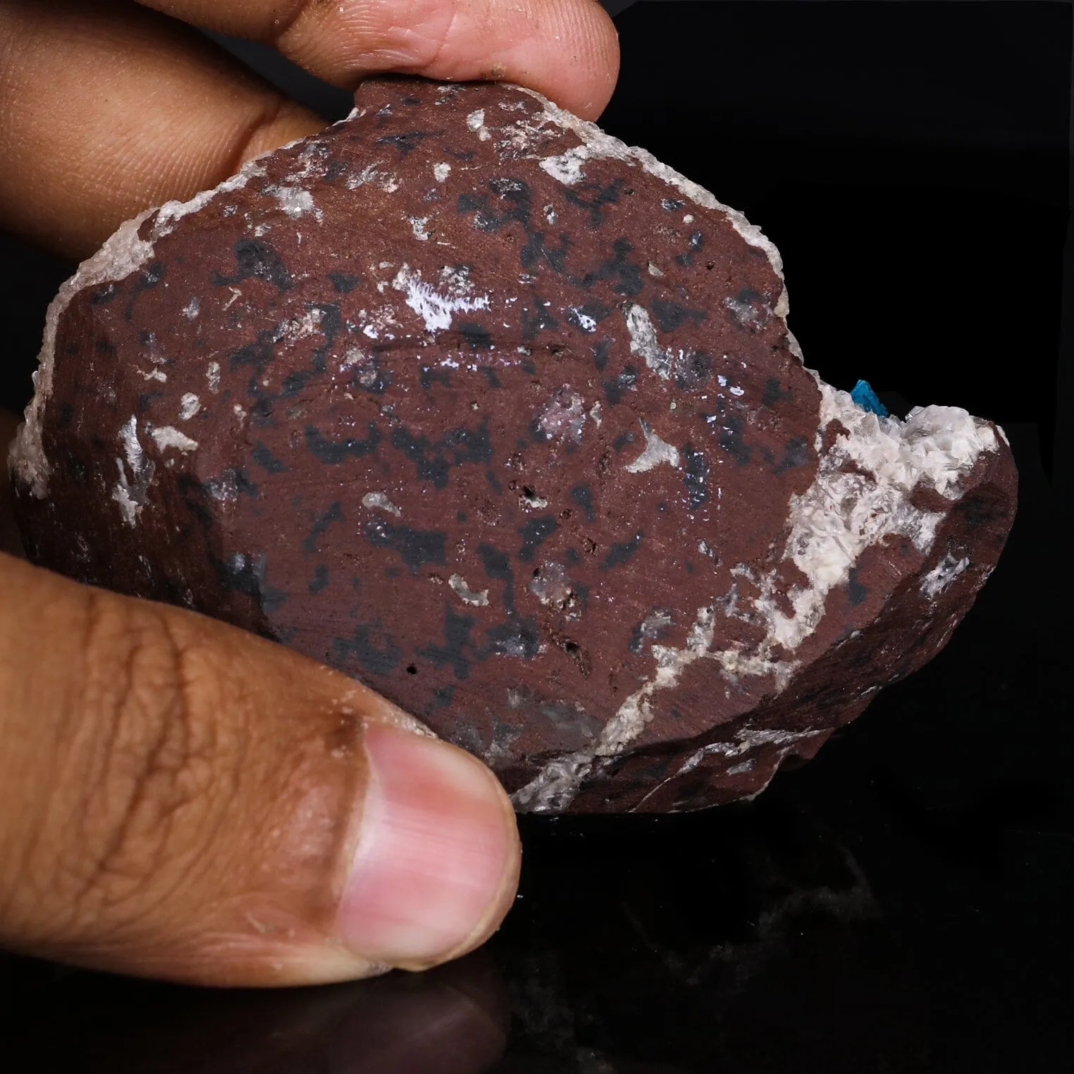 Cavansite on Heulandite (Rare Find) Natural Mineral Specimen - image 5