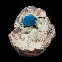 Cavansite on Heulandite (Rare Find) Natural Mineral Specimen - image 1