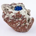 Cavansite on Heulandite (Rare Find) Natural Mineral Specimen - image 2