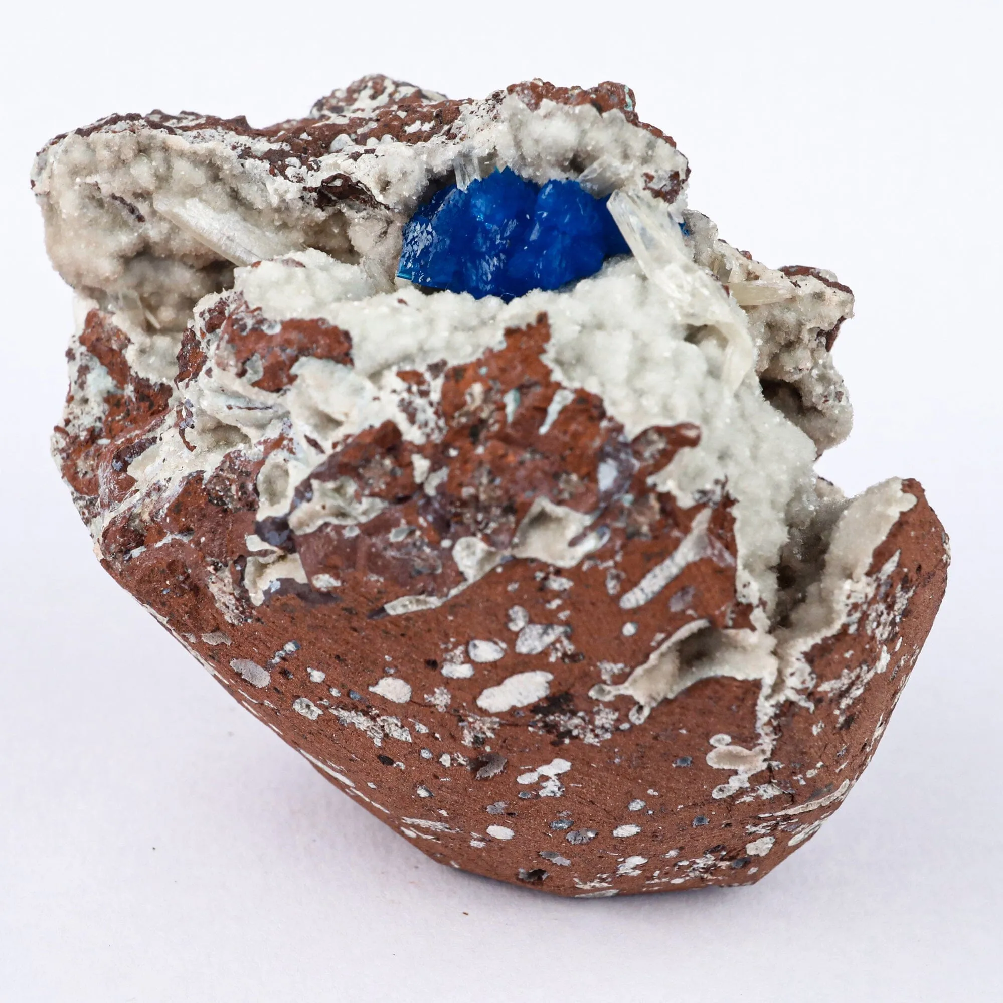 Cavansite on Heulandite (Rare Find) Natural Mineral Specimen - image 2