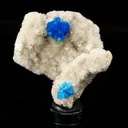 Cavansite on Heulandite (Rare Find) Natural Mineral Specimen - image 2
