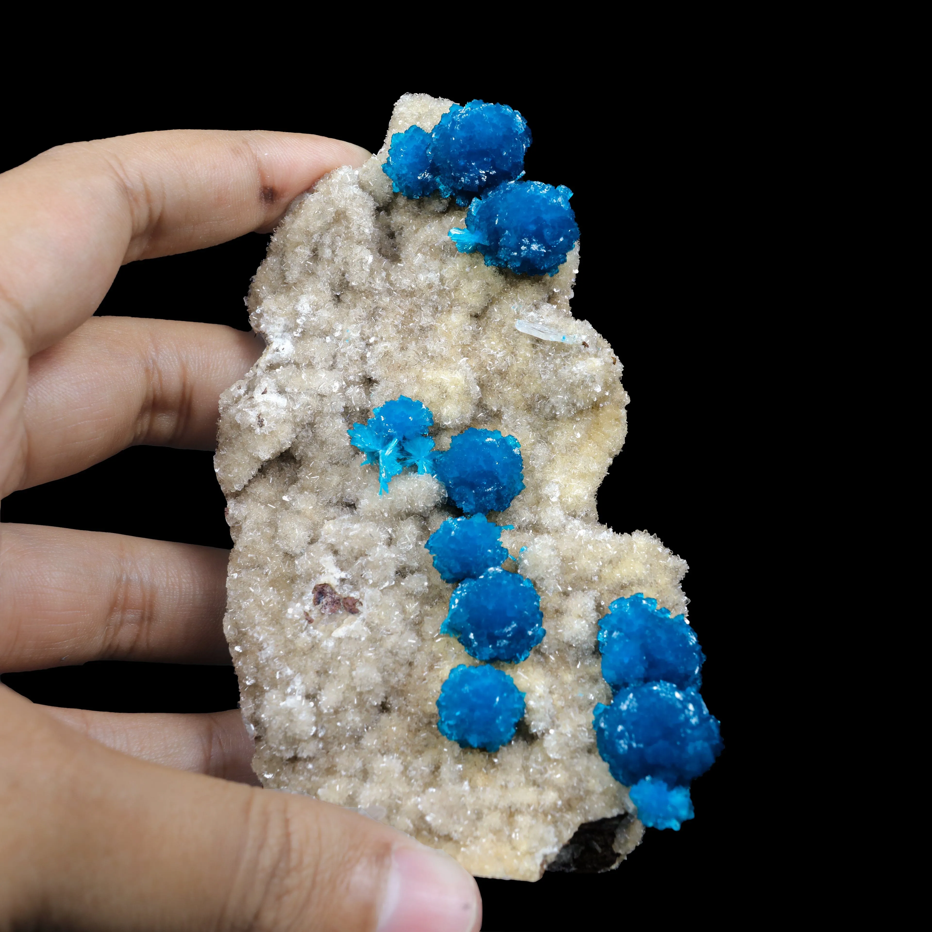 Cavansite on Heulandite (Rare Find) Natural Mineral Specimen USA - image 6