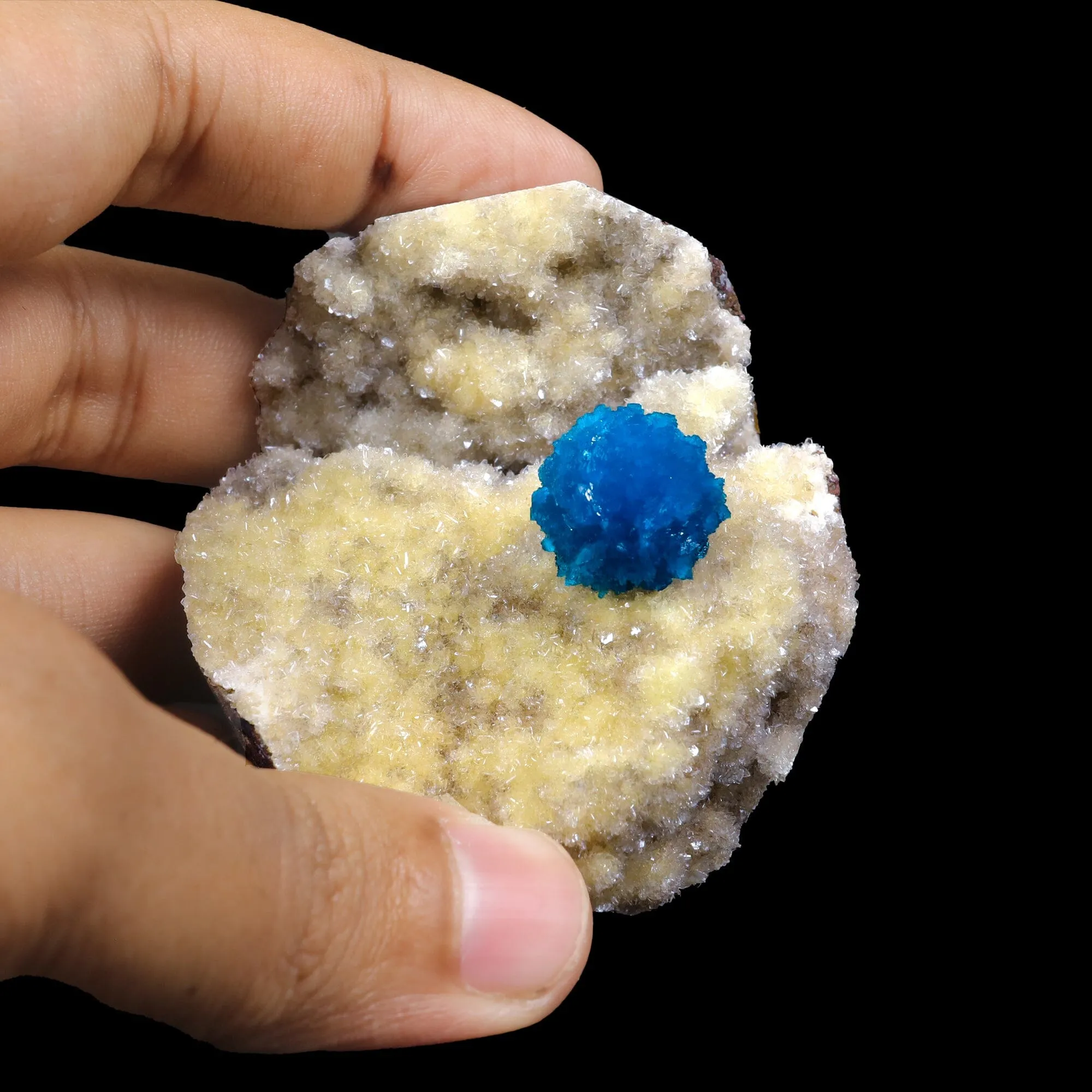 Cavansite on Heulandite (Rare Find) Natural Mineral Specimen USA - image 4