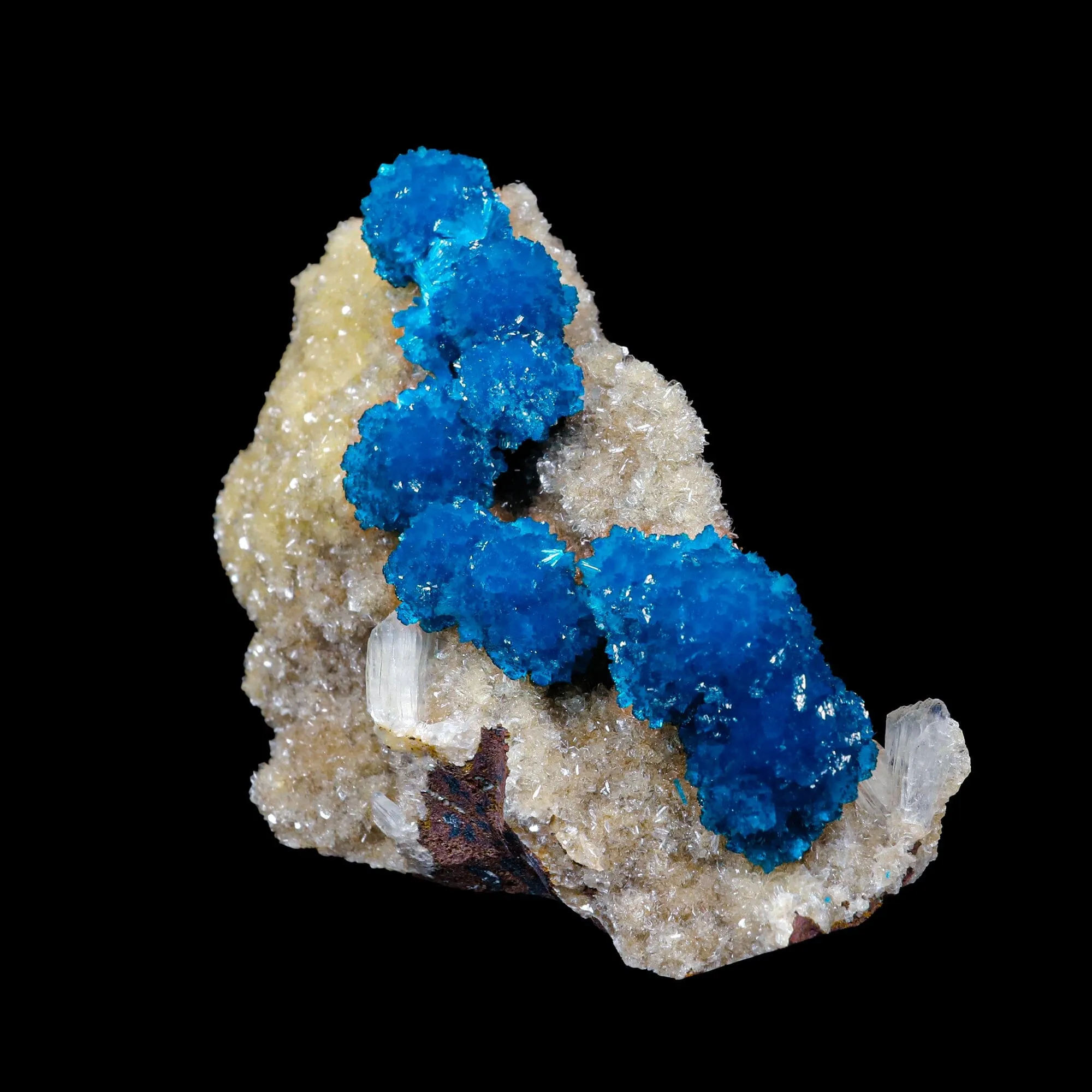 Cavansite on Heulandite (Rare Find) Natural Mineral Specimen USA - image 2