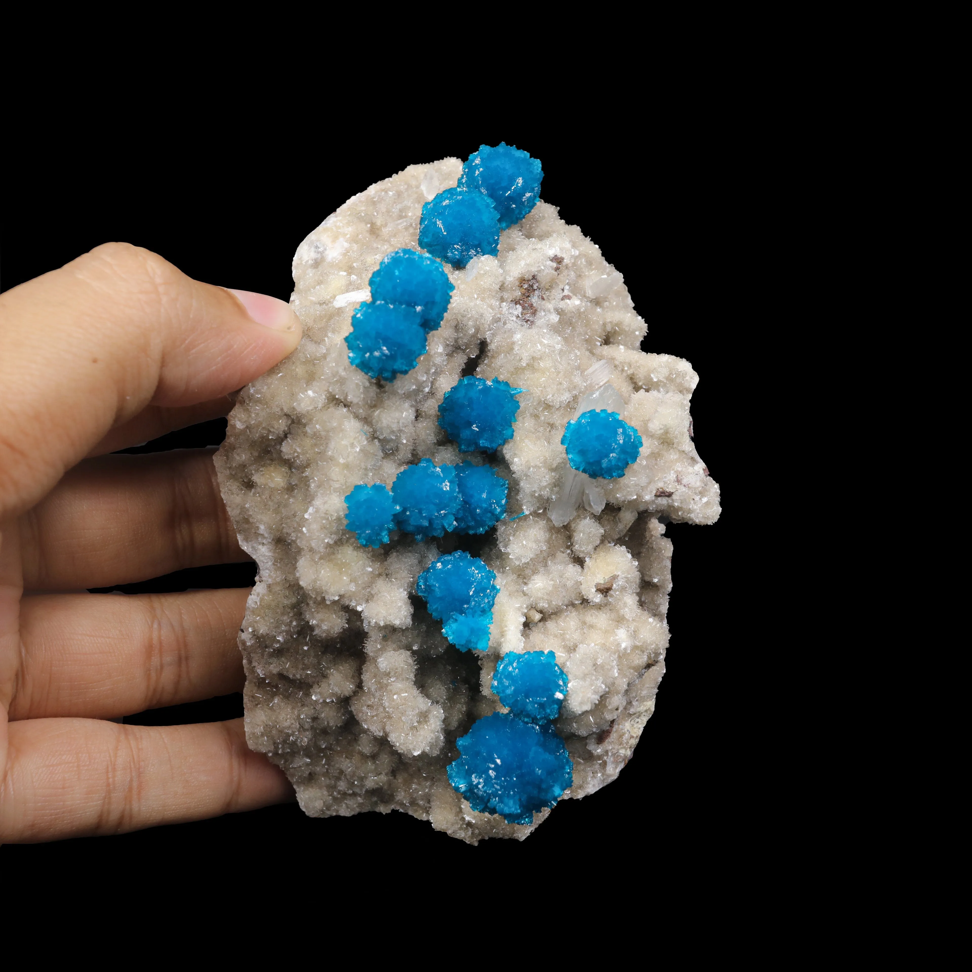 Cavansite on Heulandite (Rare Find) Natural Mineral Specimen USA - image 4