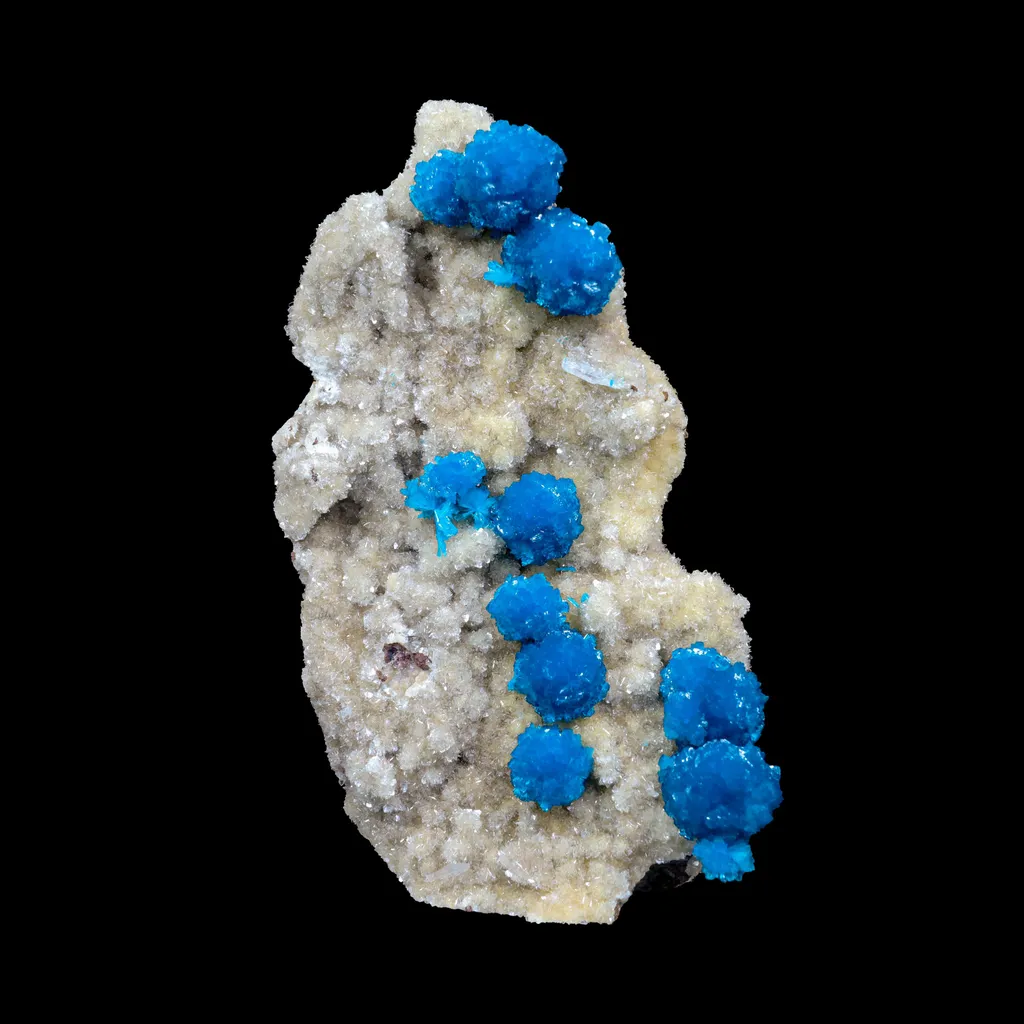Cavansite on Heulandite (Rare Find) Natural Mineral Specimen USA image