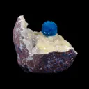 Cavansite on Heulandite (Rare Find) Natural Mineral Specimen USA - image 5