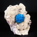 Cavansite on Heulandite (Rare Find) Natural Mineral Specimen USA - image 3