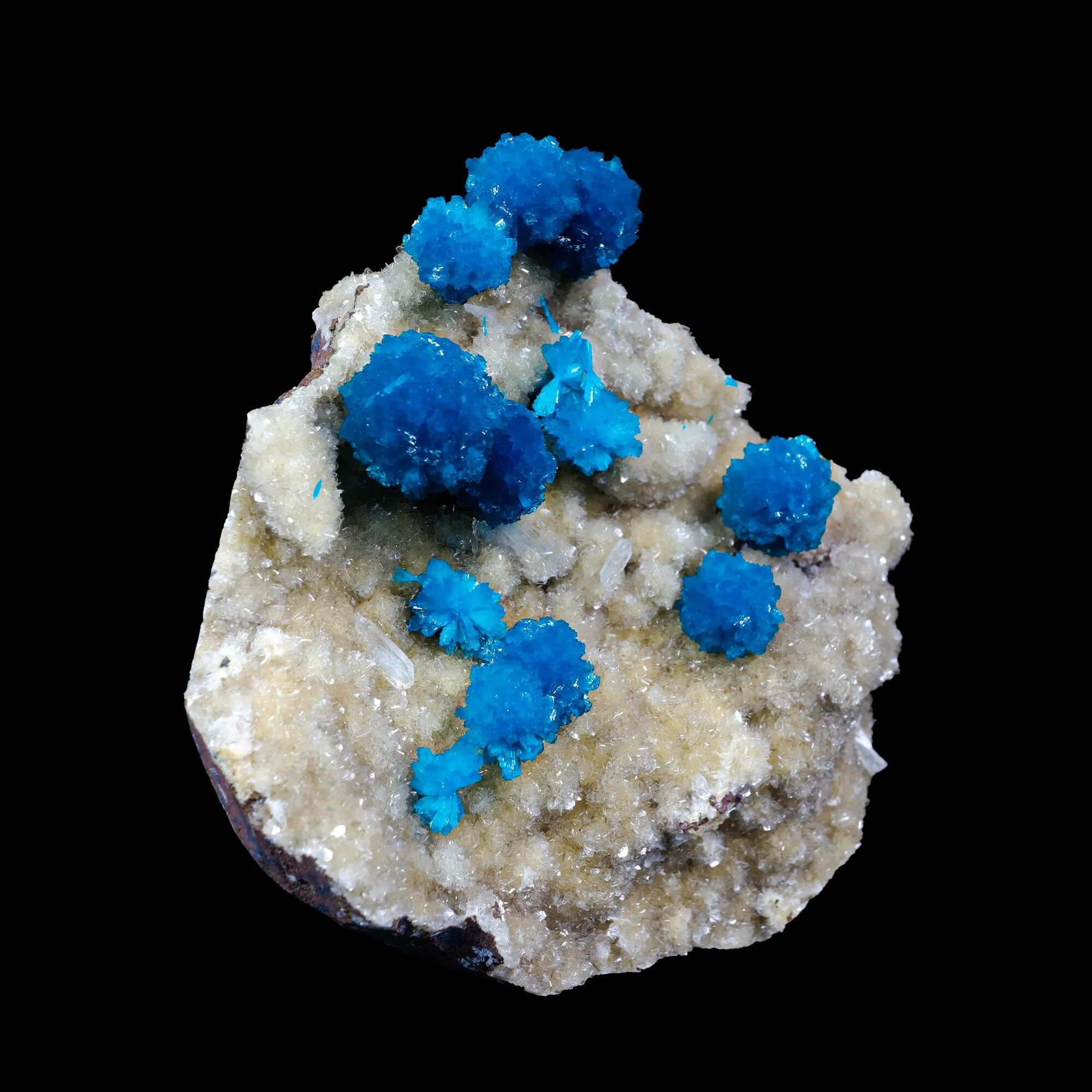 Cavansite on Heulandite (Rare Find) Natural Mineral Specimen USA - image 2