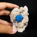 Cavansite on Heulandite (Rare Find) Natural Mineral Specimen USA - image 4
