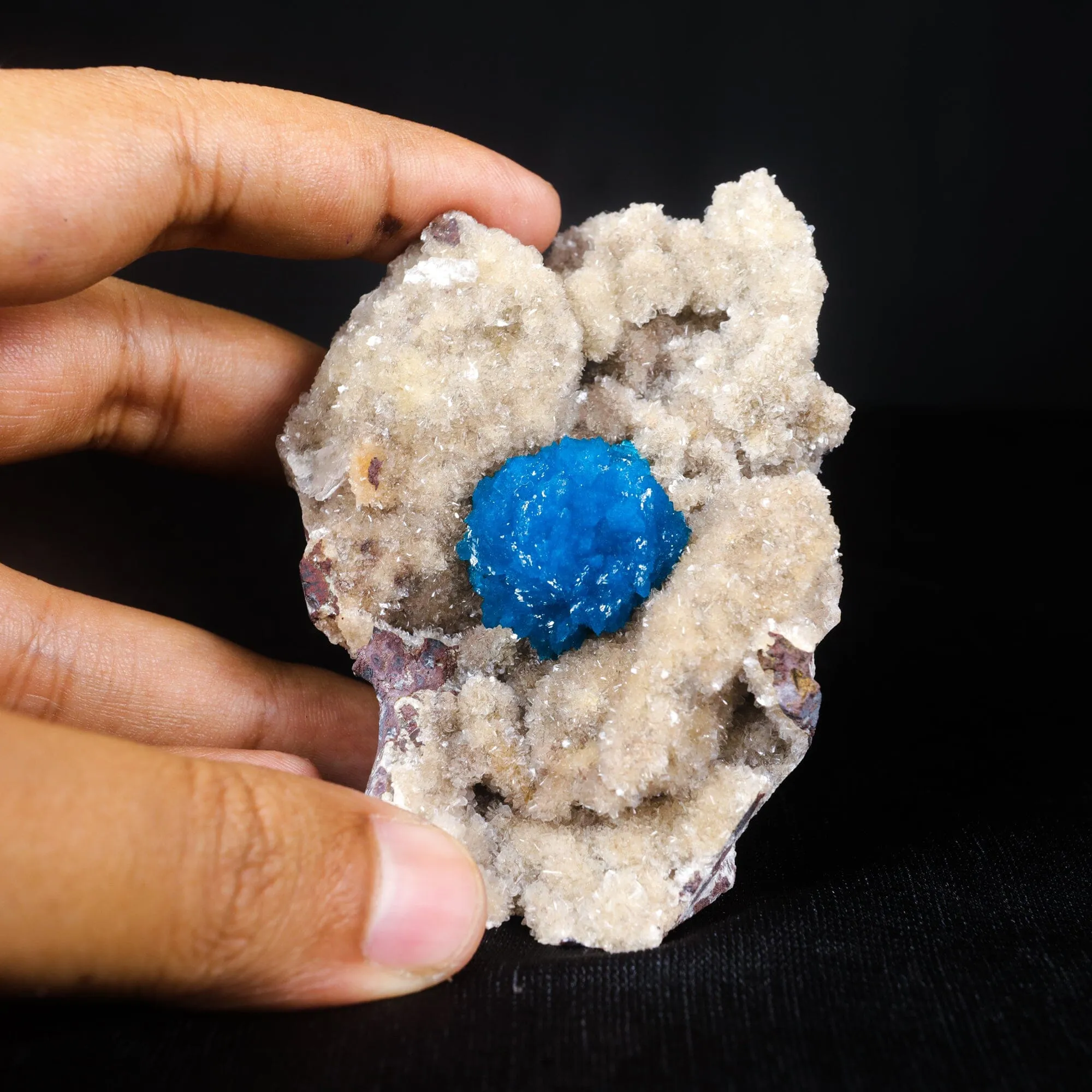 Cavansite on Heulandite (Rare Find) Natural Mineral Specimen USA - image 4