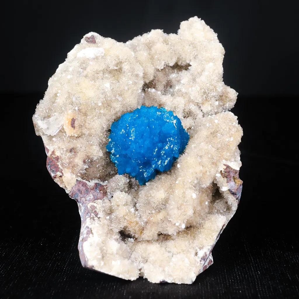 Cavansite on Heulandite (Rare Find) Natural Mineral Specimen USA image
