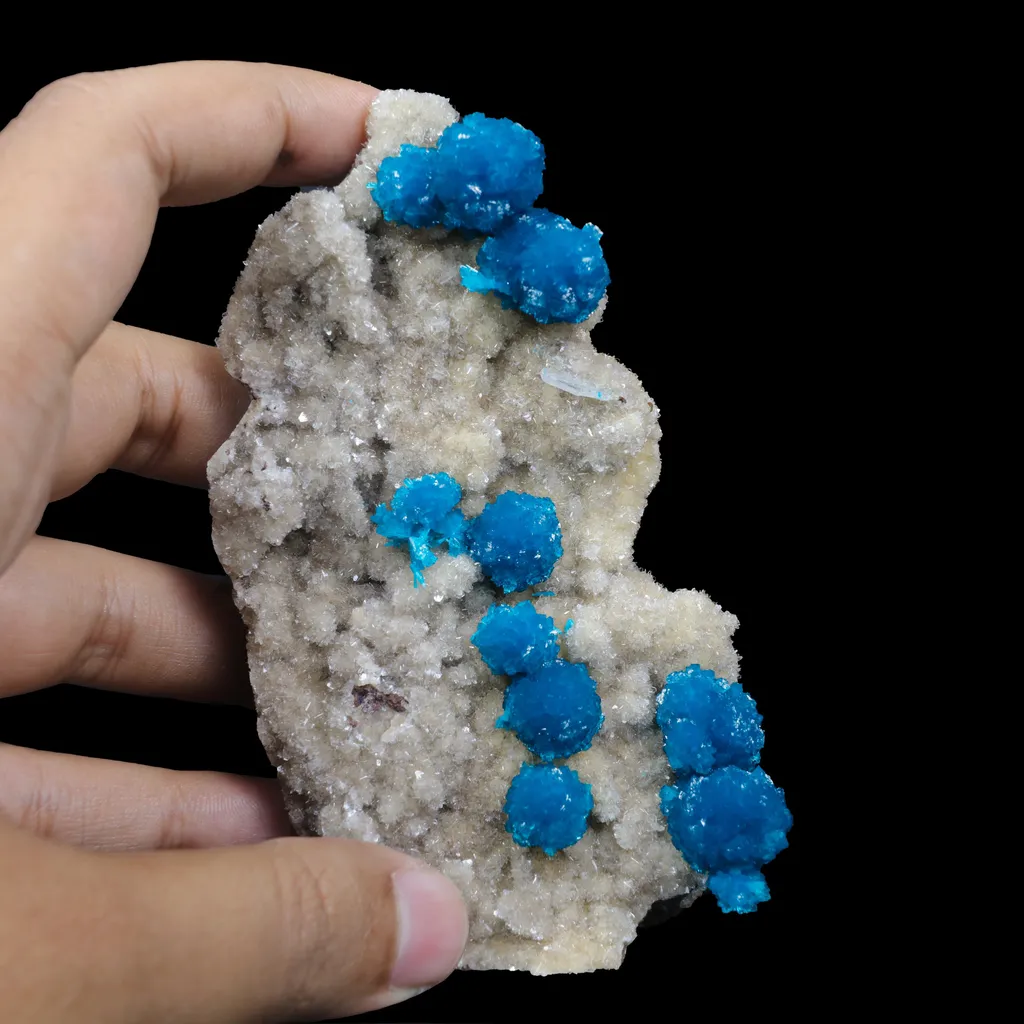 Cavansite on Heulandite (Rare Find) Natural Mineral Specimen USA - image 4