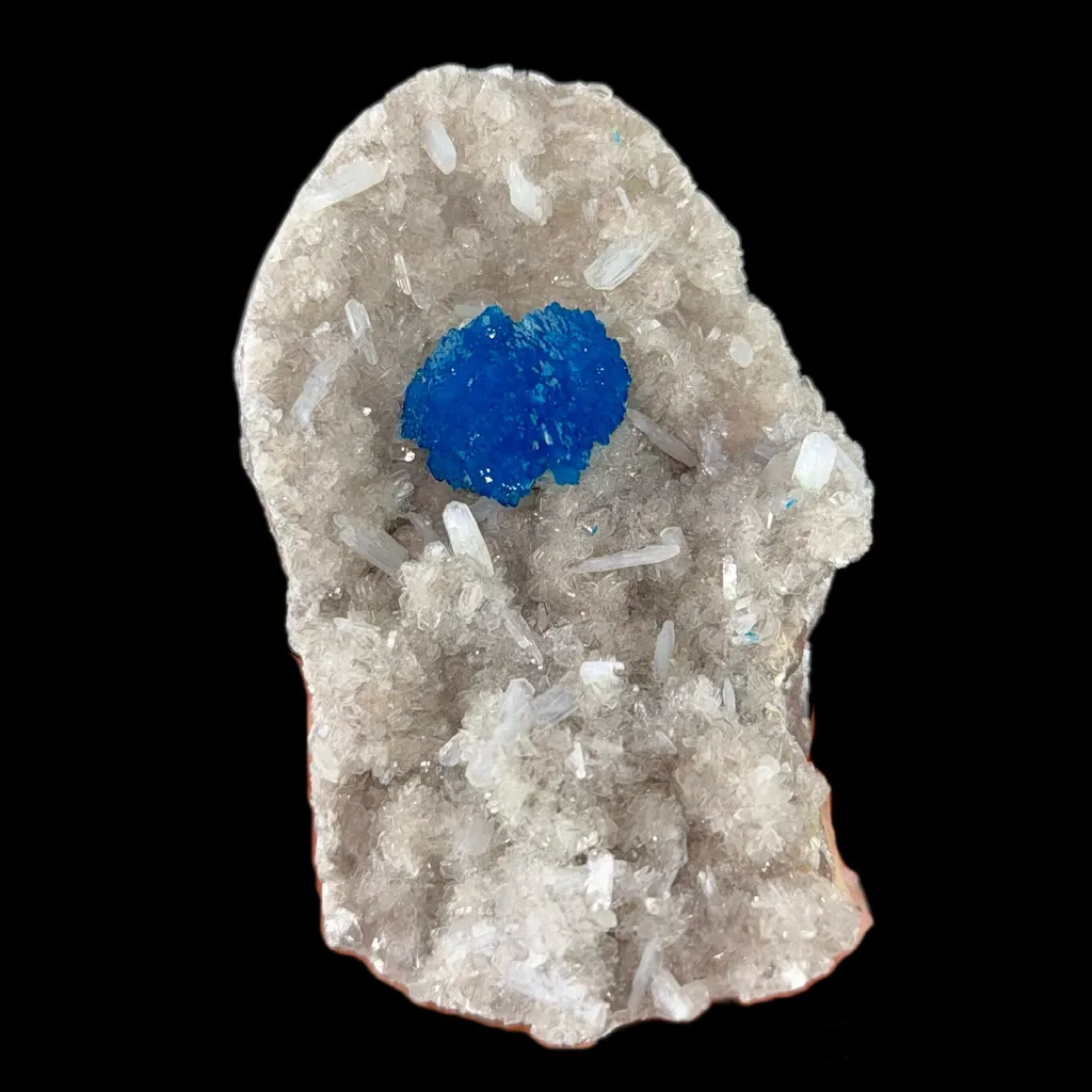 Cavansite on Heulandite & Stilbite | SELF STANDING | High Quality Mineral | Indian Mineral | Superb Minerals | Fine Mineral | Collection image