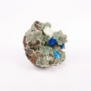 Cavansite on Heulandite With Stilbite (Rare Find) Free Standing Natural Mineral Specimen - image 2