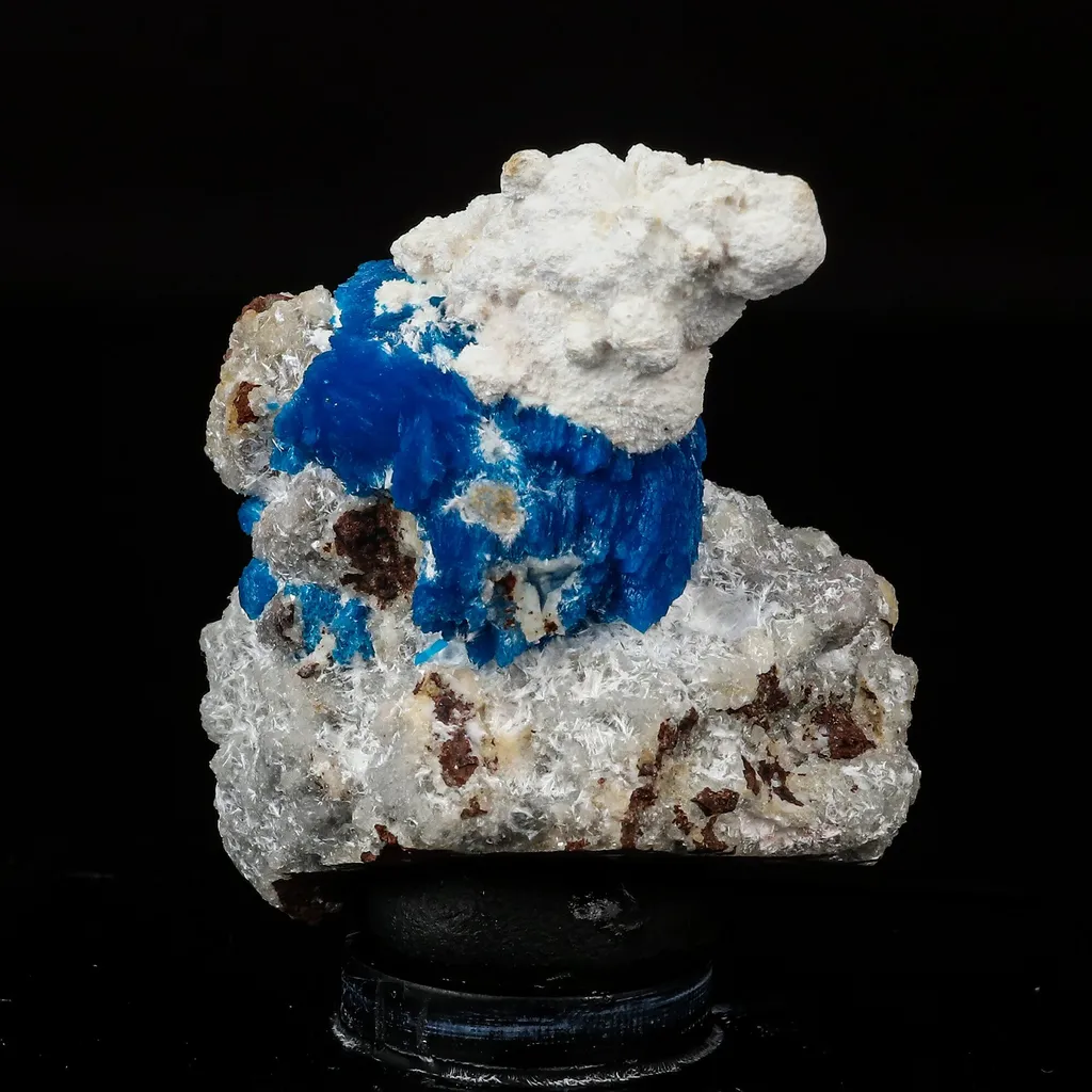 Cavansite on Modernite (Rare Find) Natural Mineral Specimen image