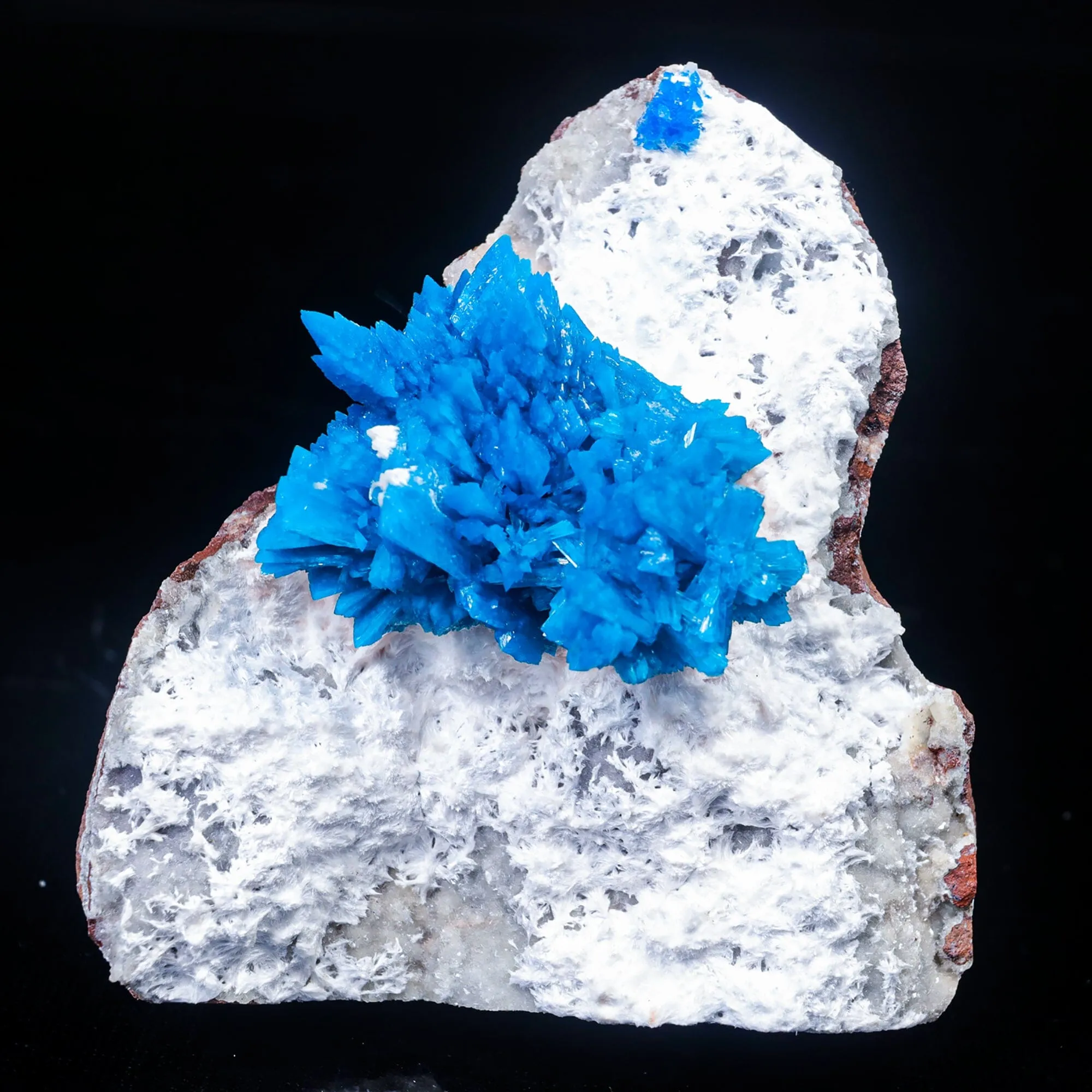 Cavansite on Mordenite (Rare Find) Natural Mineral Specimen - image 1