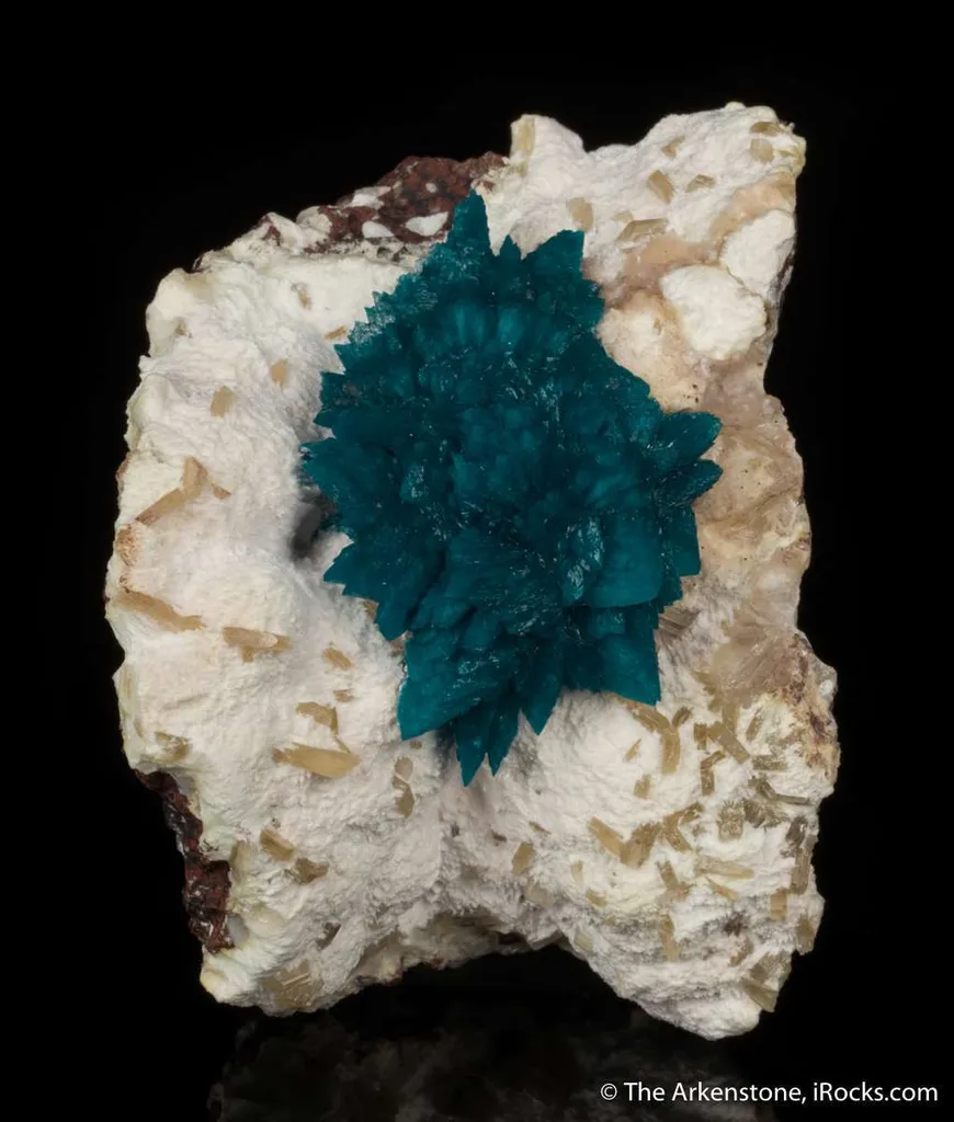 Cavansite on Mordenite with Stilbite - image 8