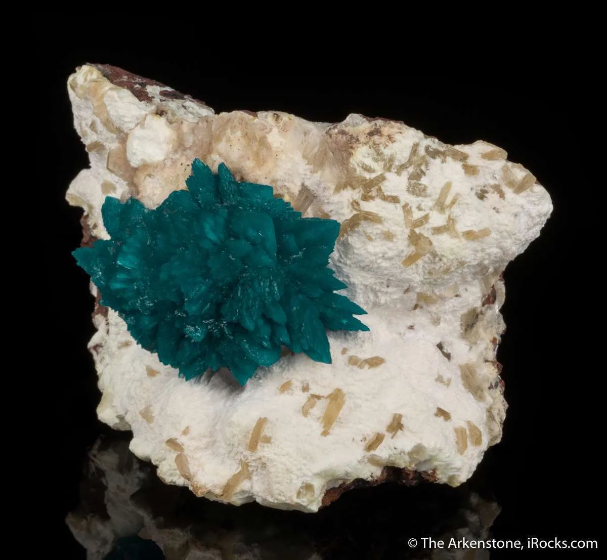 Cavansite on Mordenite with Stilbite - image 4