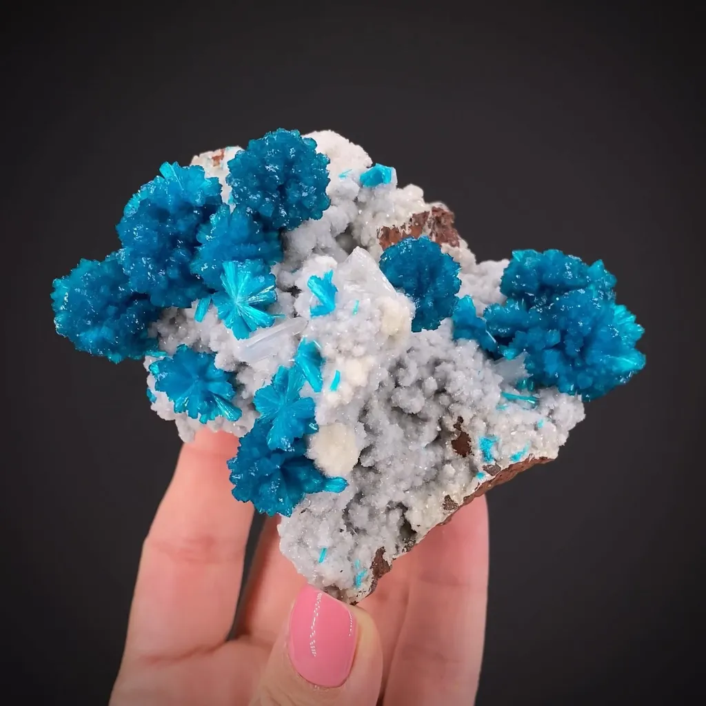 Cavansite on Stilbite image
