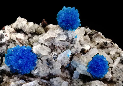 Cavansite on Stilbite - image 3